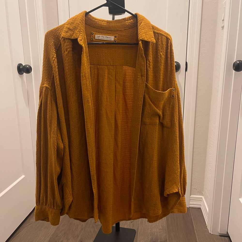 We The Free Orange Pull over Top